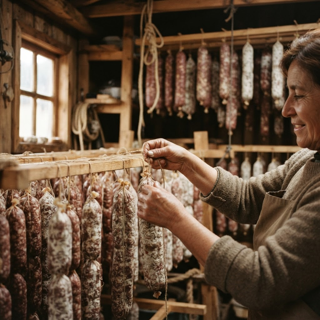Proceso de elaboración artesanal de cecinas